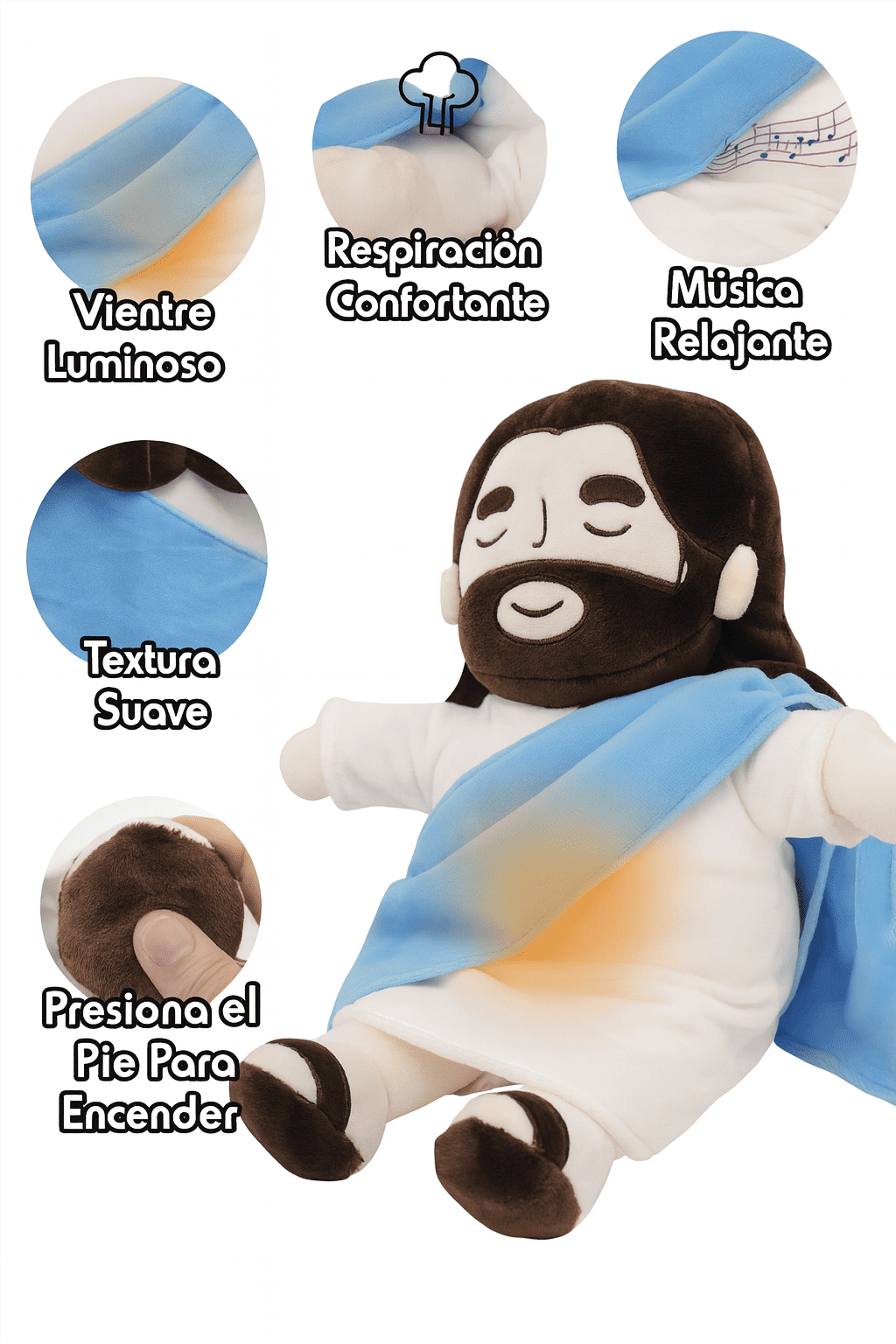 Peluche de Jesús que Respira